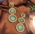 Sabyasachi Inspired soft Green Premium Earrings| Golden finish | Trendy Bridal Collection
