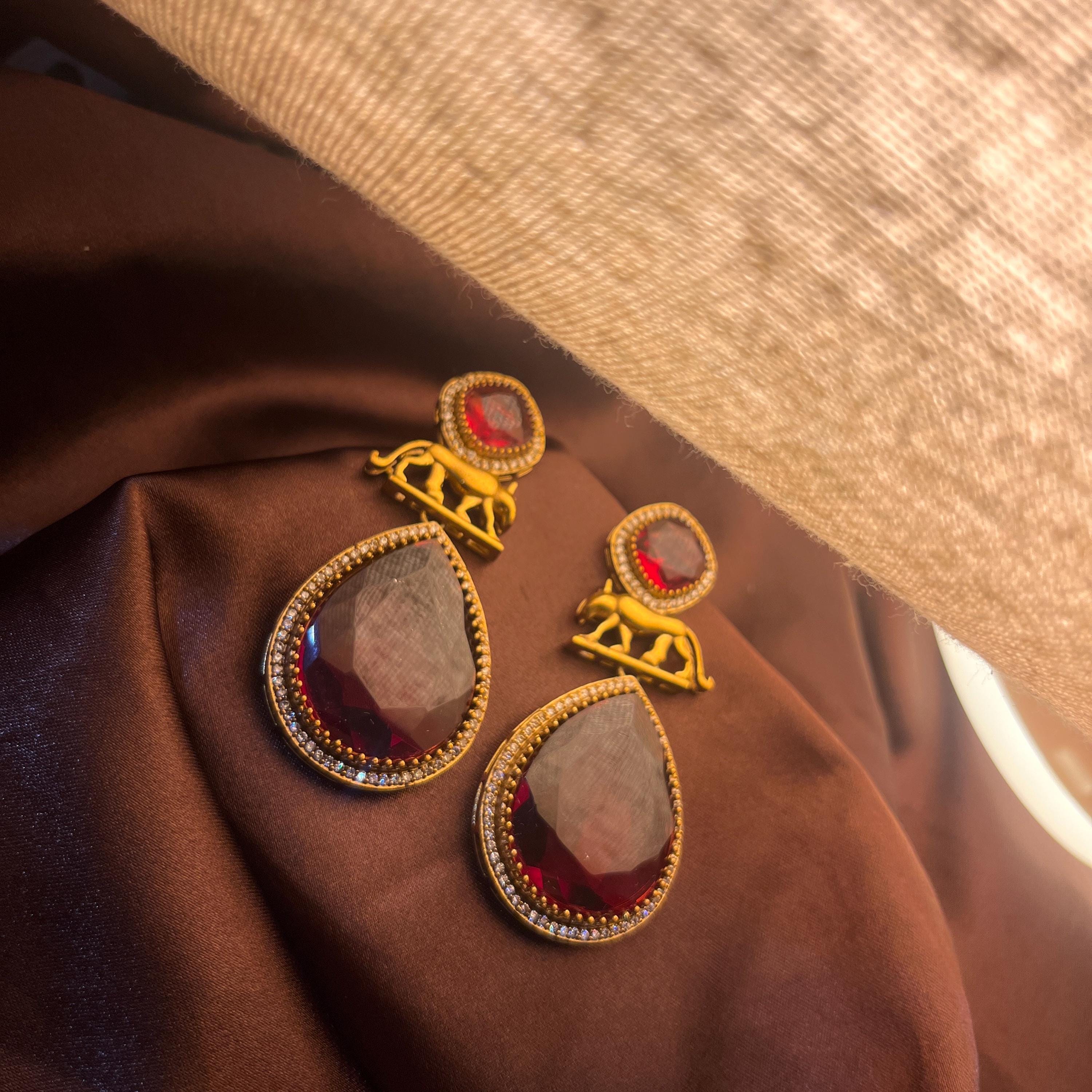 Sabyasachi Inspired  Golden finish Premium Earrings | Trendy Collection