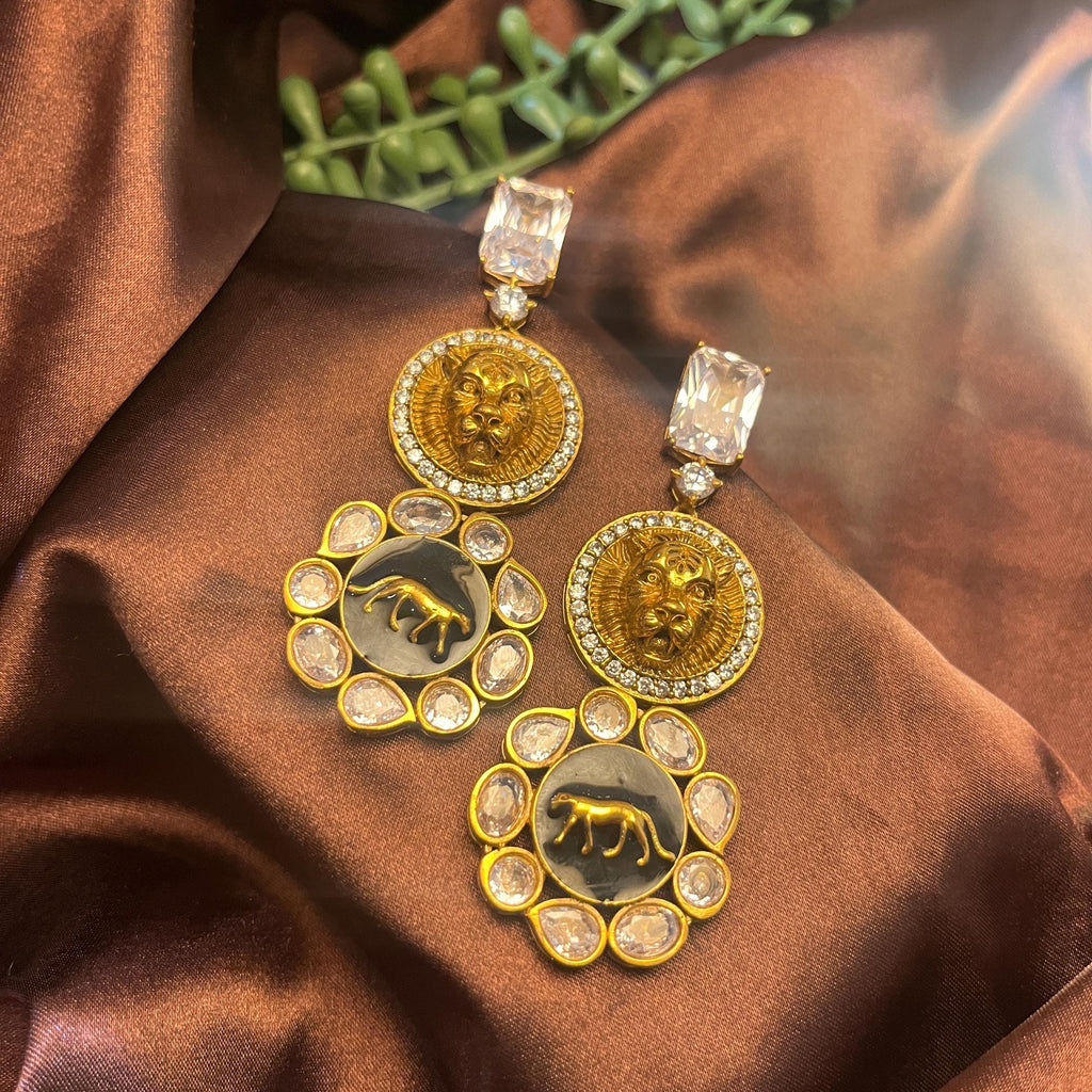 Sabyasachi Inspired  Golden finish Premium Earrings | Trendy Collection