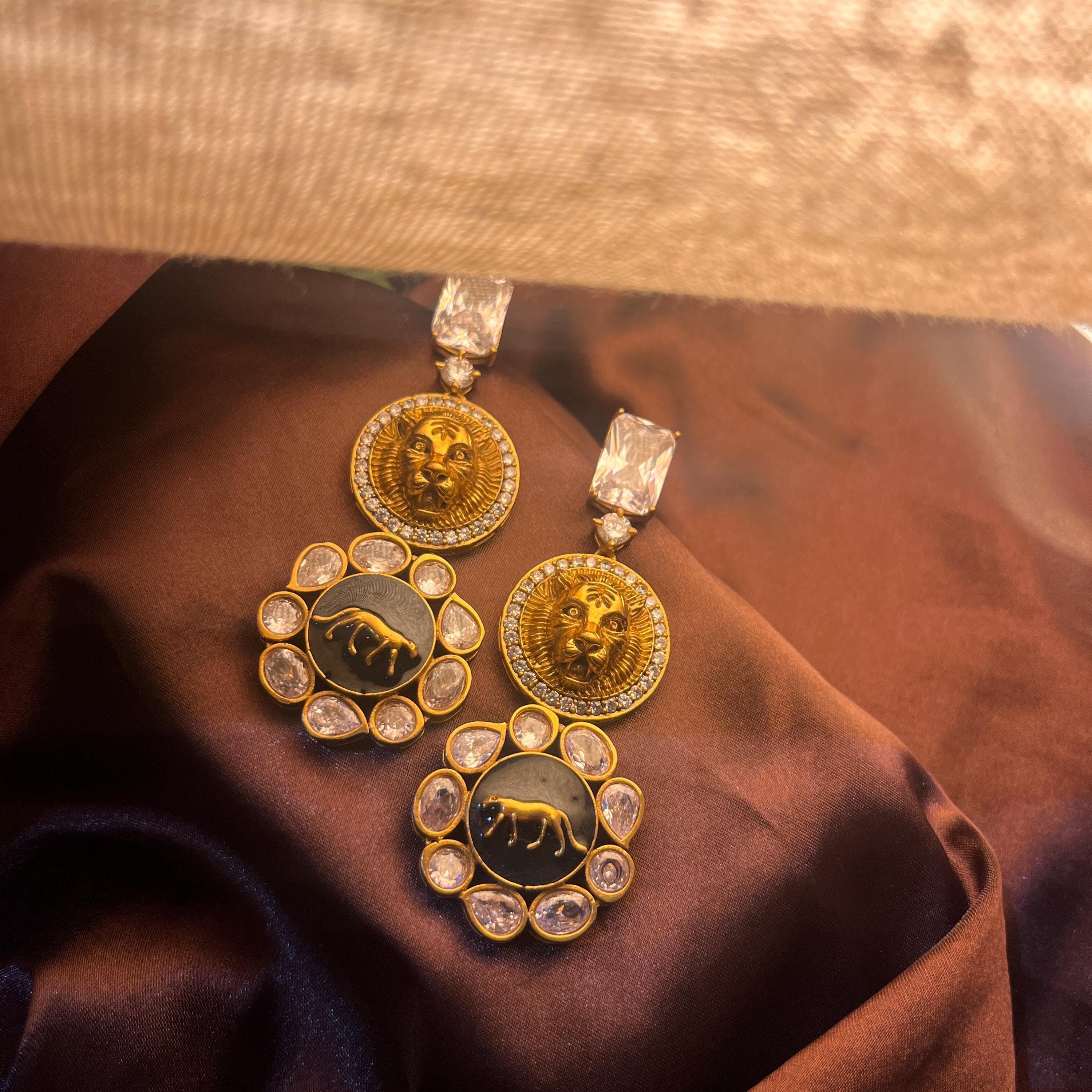 Sabyasachi Inspired  Golden finish Premium Earrings | Trendy Collection