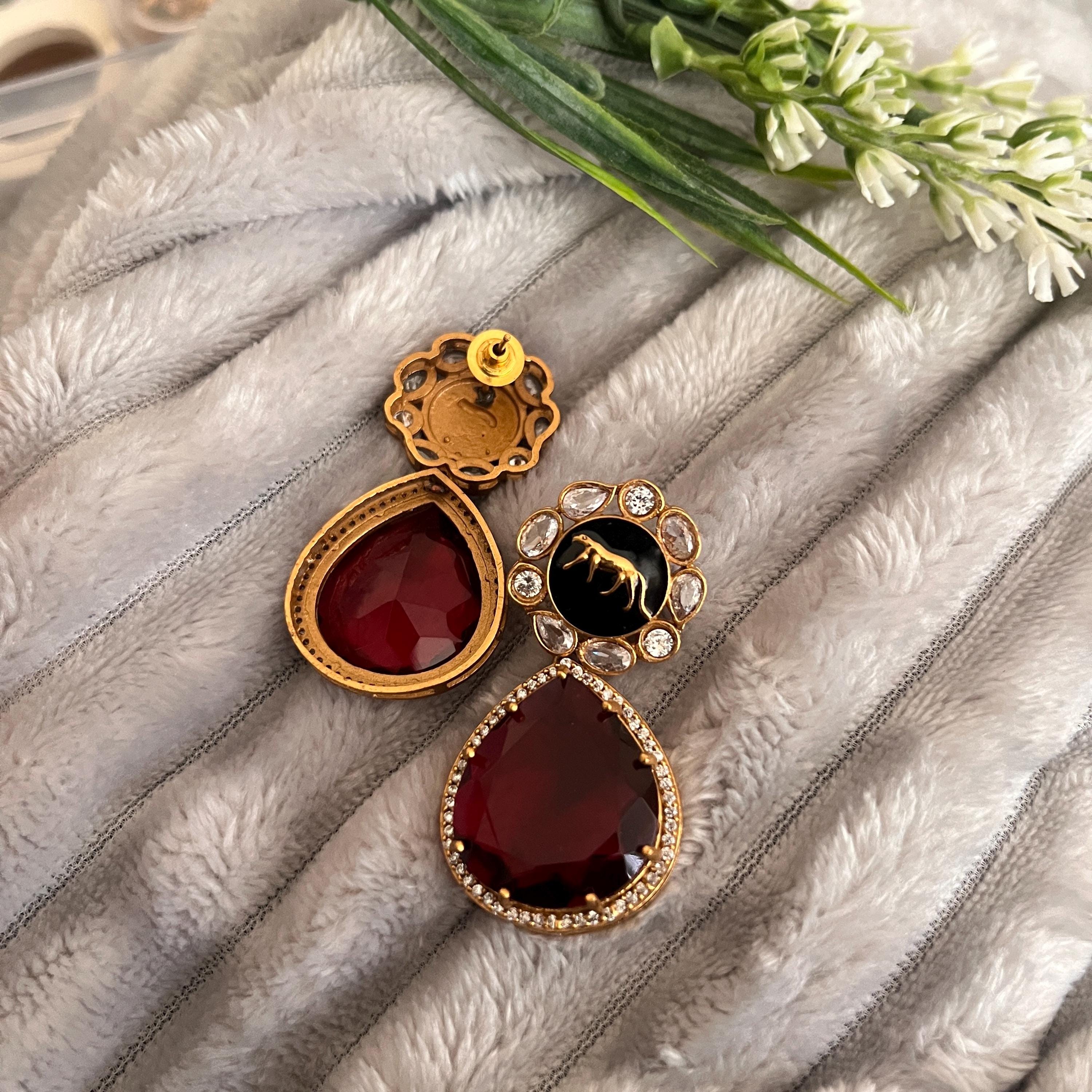 Sabyasachi Inspired  Golden finish Premium Earrings | Trendy Collection