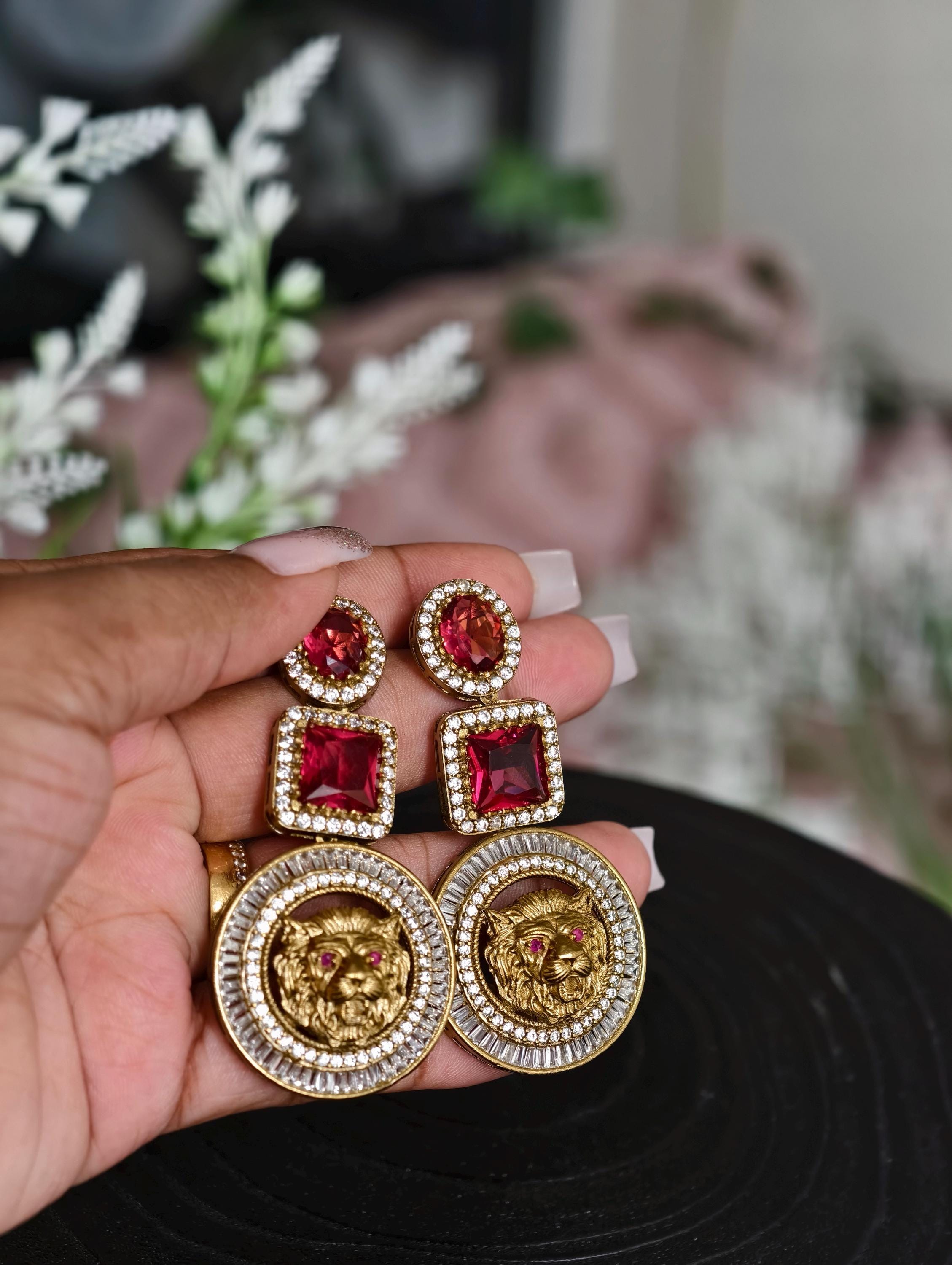 Sabyasachi Inspired Premium Earrings| Silver finish | Trendy  Bridal Collection
