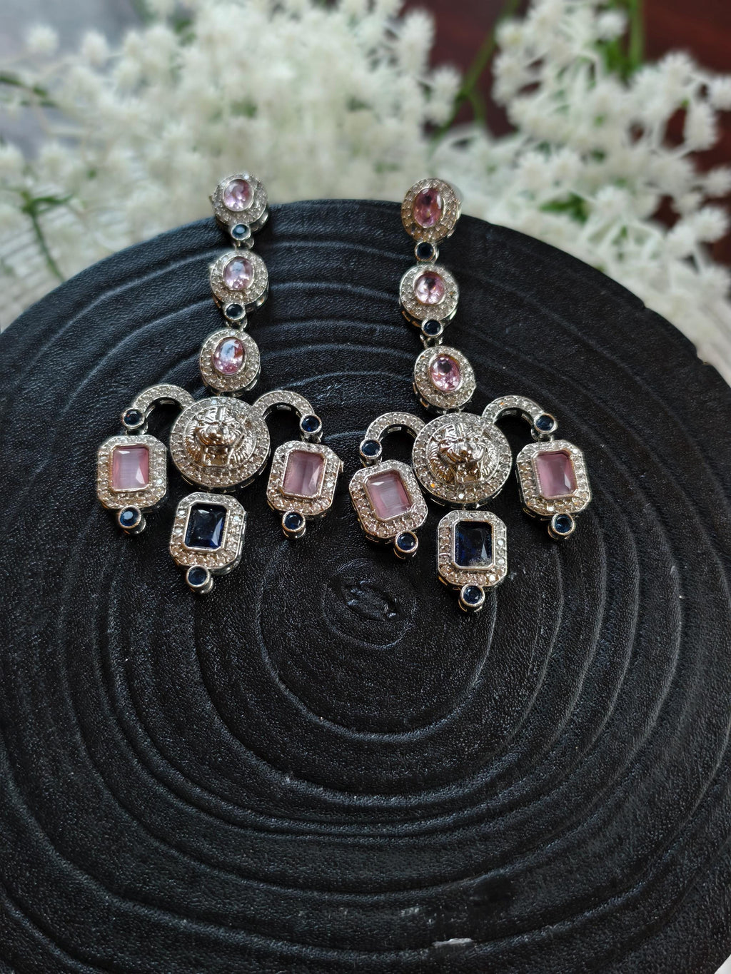 Beautiful Sabyasachi Inspired  silver finish  Premium Earrings | Trendy Collection