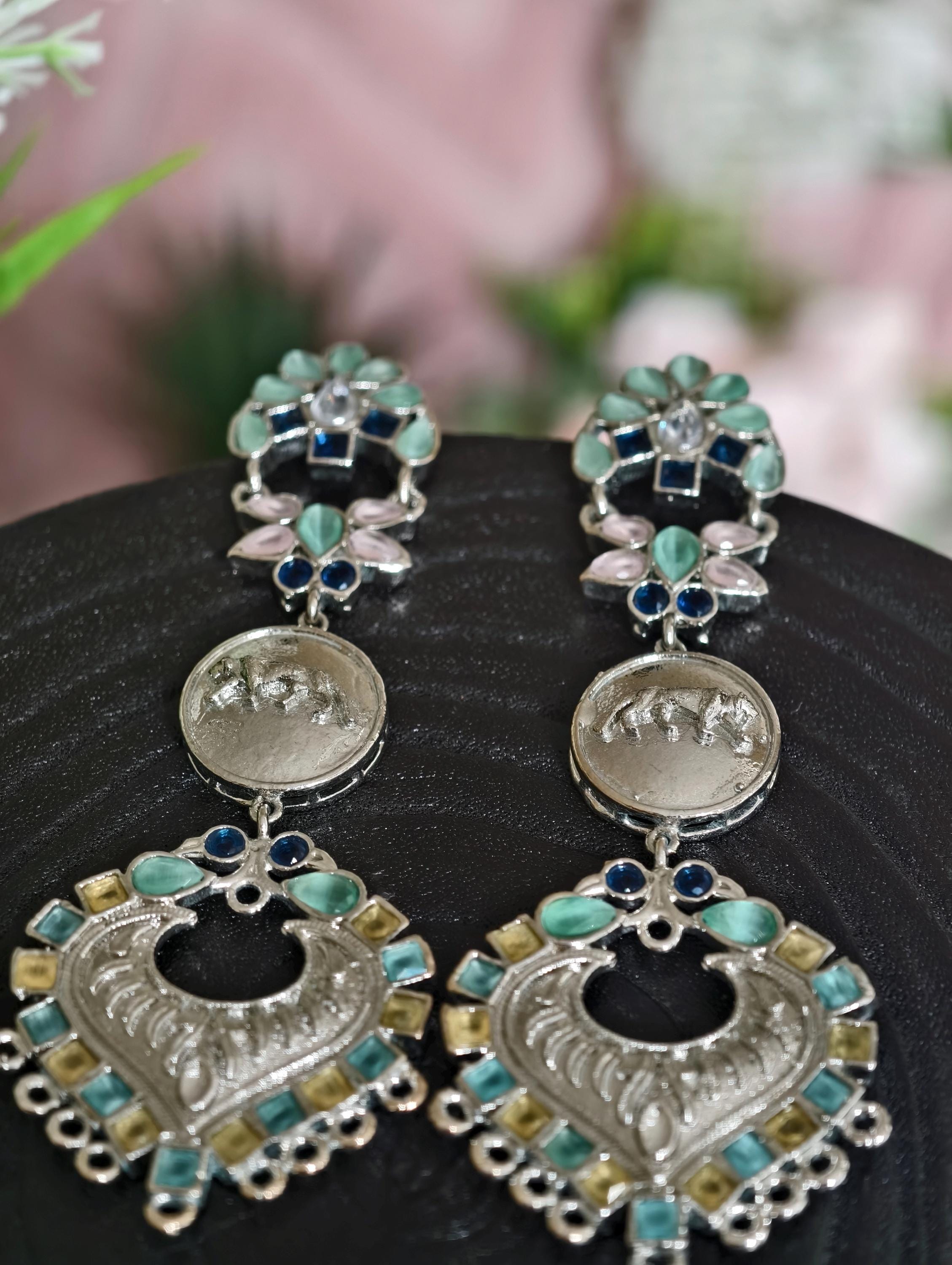 Silver Replica Regular wear earrings | Classy Elegance | Indian Jewellery