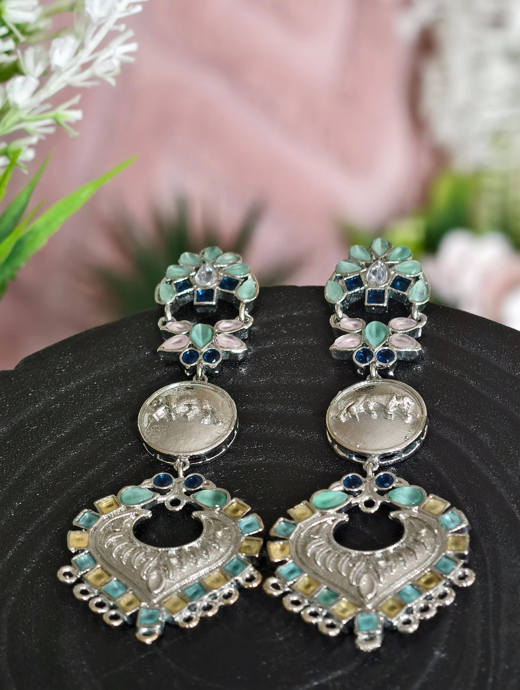Silver Replica Regular wear earrings | Classy Elegance | Indian Jewellery