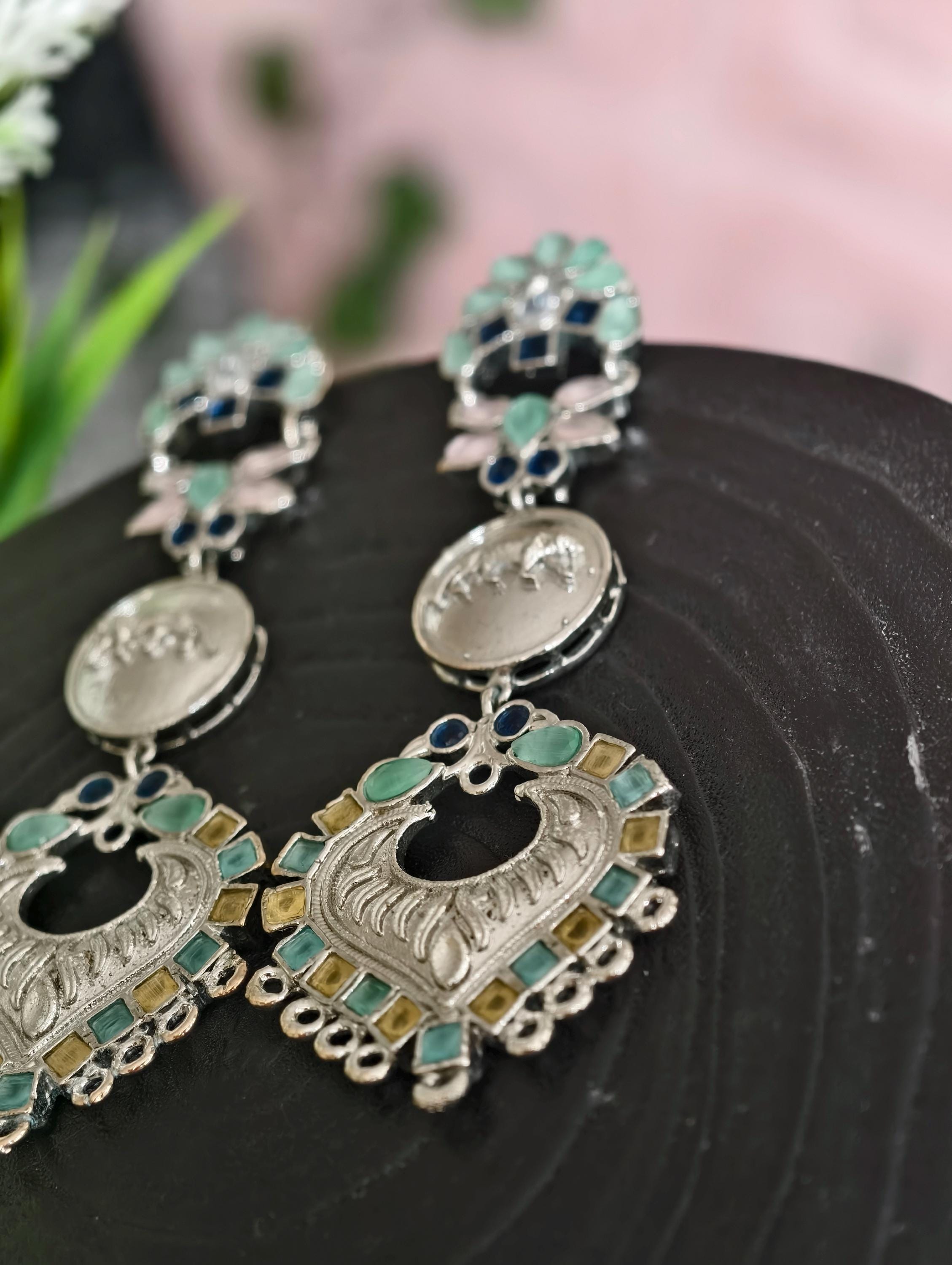 Silver Replica Regular wear earrings | Classy Elegance | Indian Jewellery