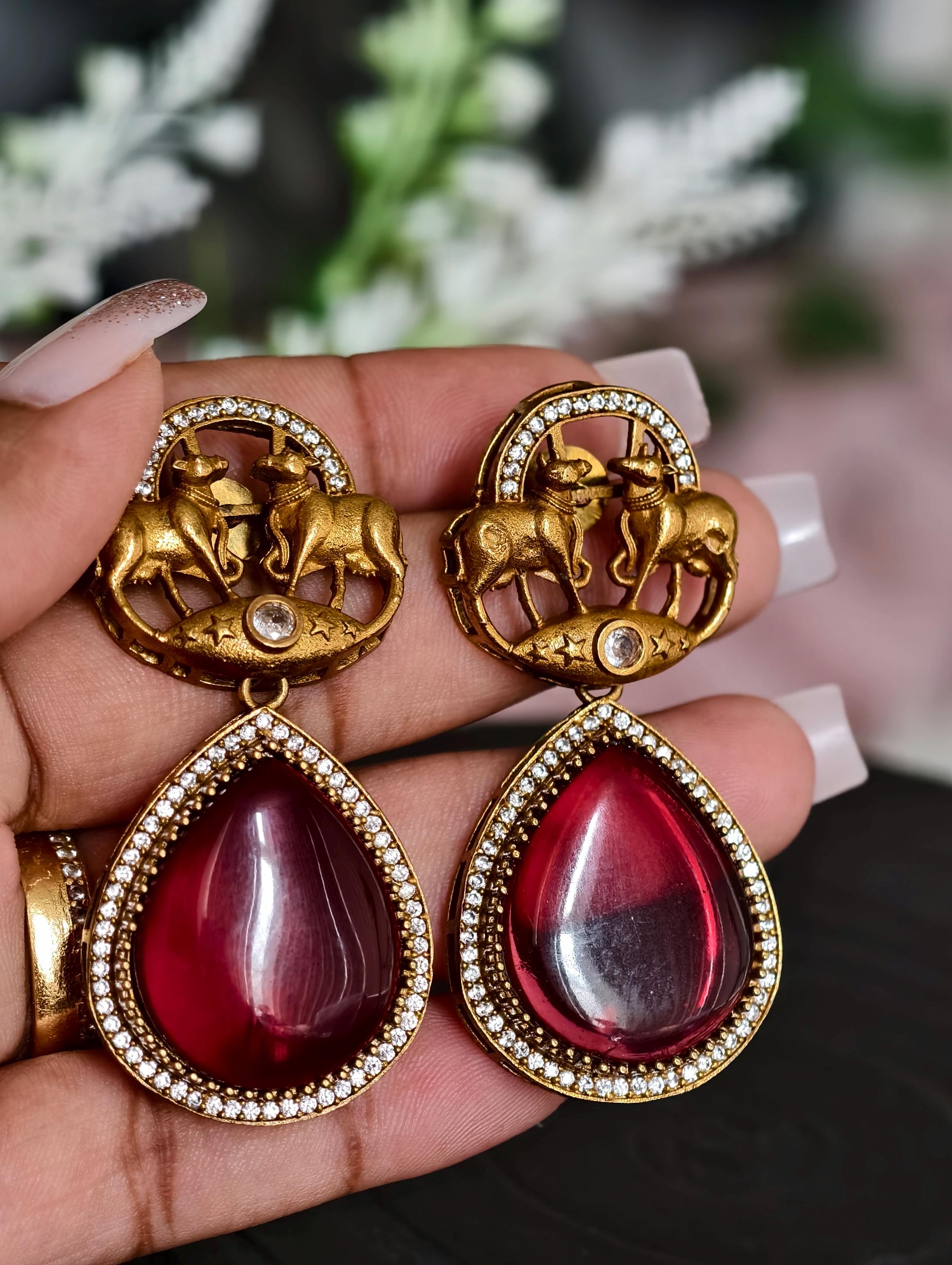 Trendy Sabyasachi Inspired  Golden finish Premium Earrings | Classy Collection | Indian Jewellery
