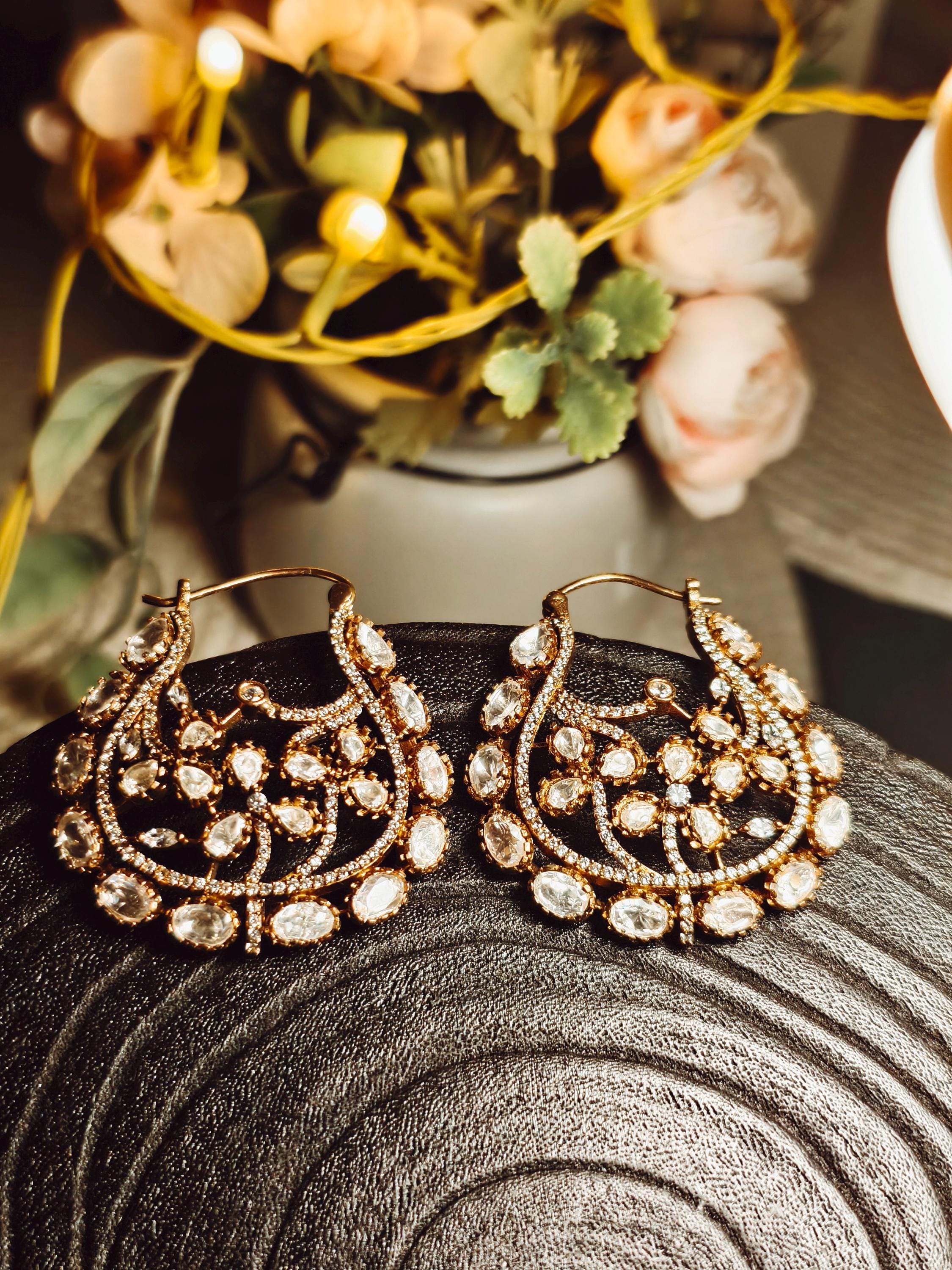 Kundan Earrings: Indian Jewelry
