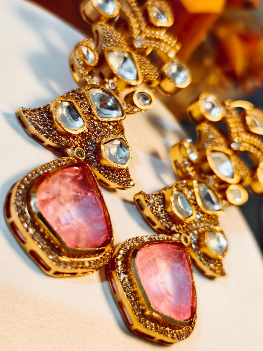 Kundan Statement Earrings: Indian Jewelry, Traditional Style