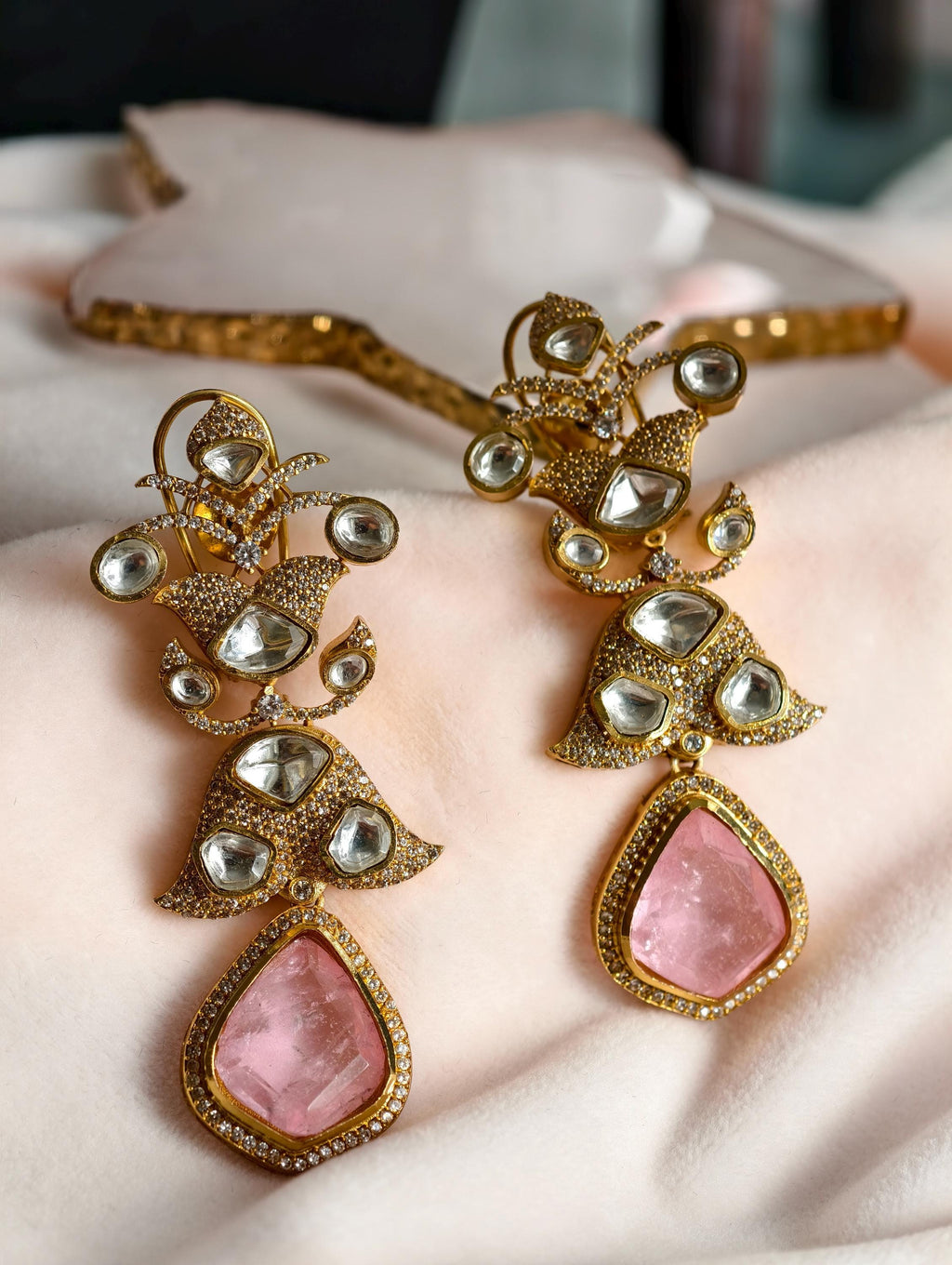 Kundan Statement Earrings: Indian Jewelry, Traditional Style