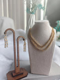 Starcut AD Stone Necklace: Silver and gold Plated, Traditional Style | Dual Plating Neckset