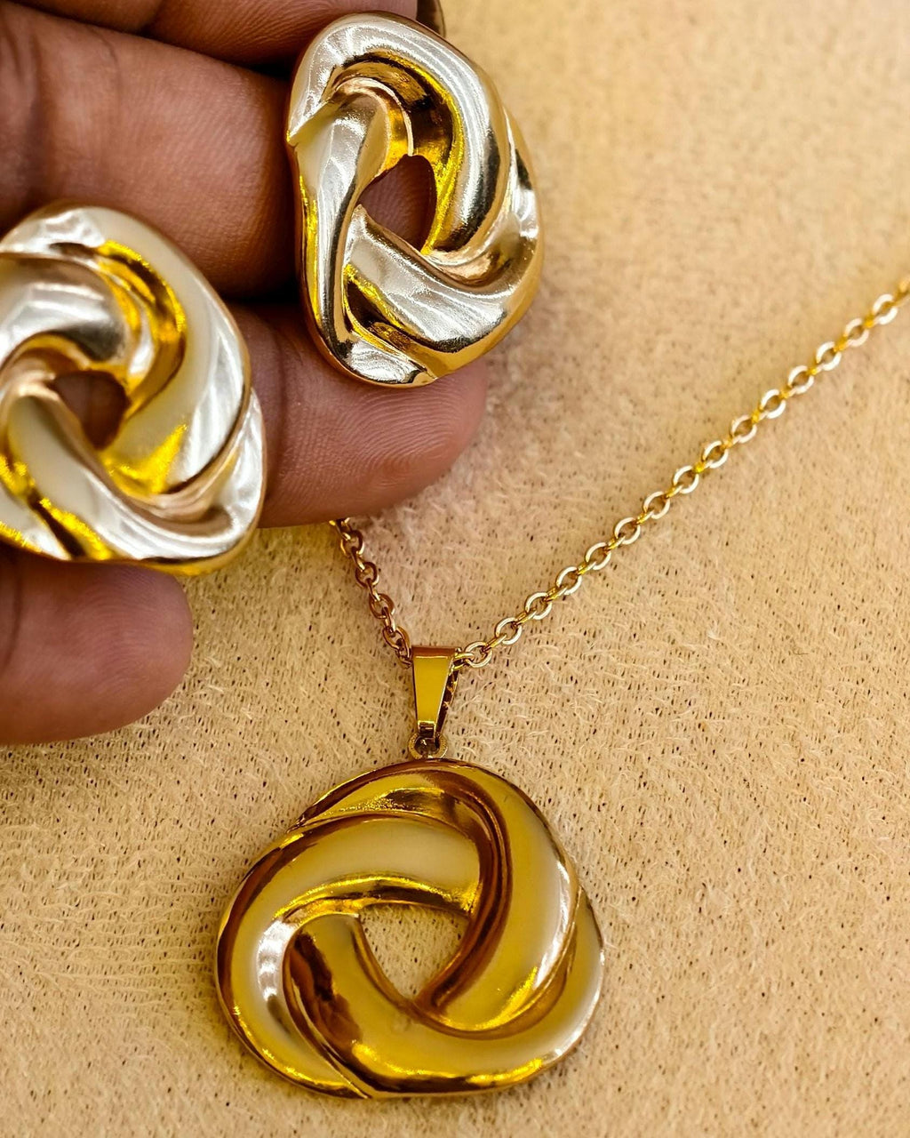 Celestial Gold Pendants  18k Gold Plated Stainless Steel Necklaces