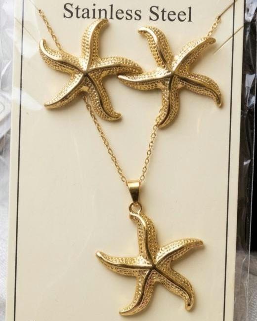 Celestial Gold Pendants  18k Gold Plated Stainless Steel Necklaces