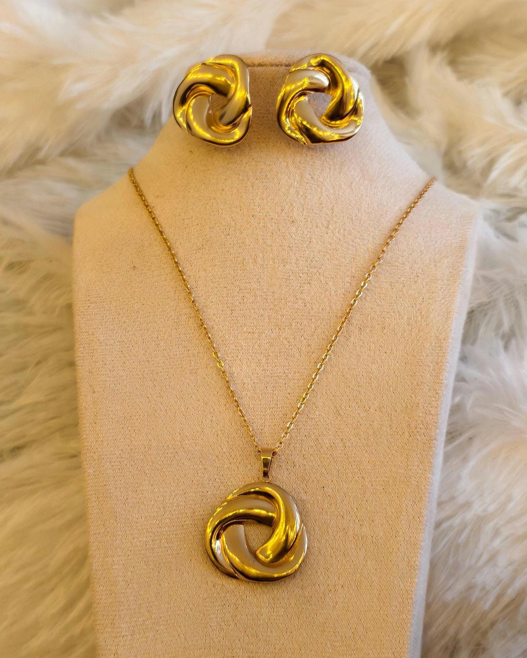 Celestial Gold Pendants  18k Gold Plated Stainless Steel Necklaces