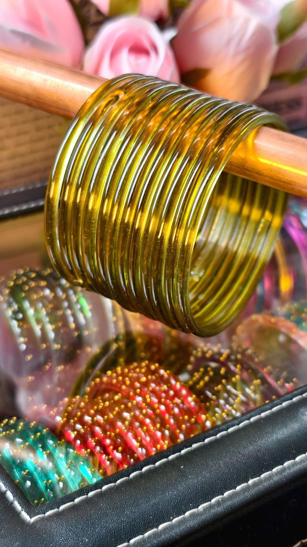 Kashmiri Ghungru Bangles ( 8 Pieces) , Jelly Bangles | Water Bangles | Raindrop Bangles (Set of 10-12)