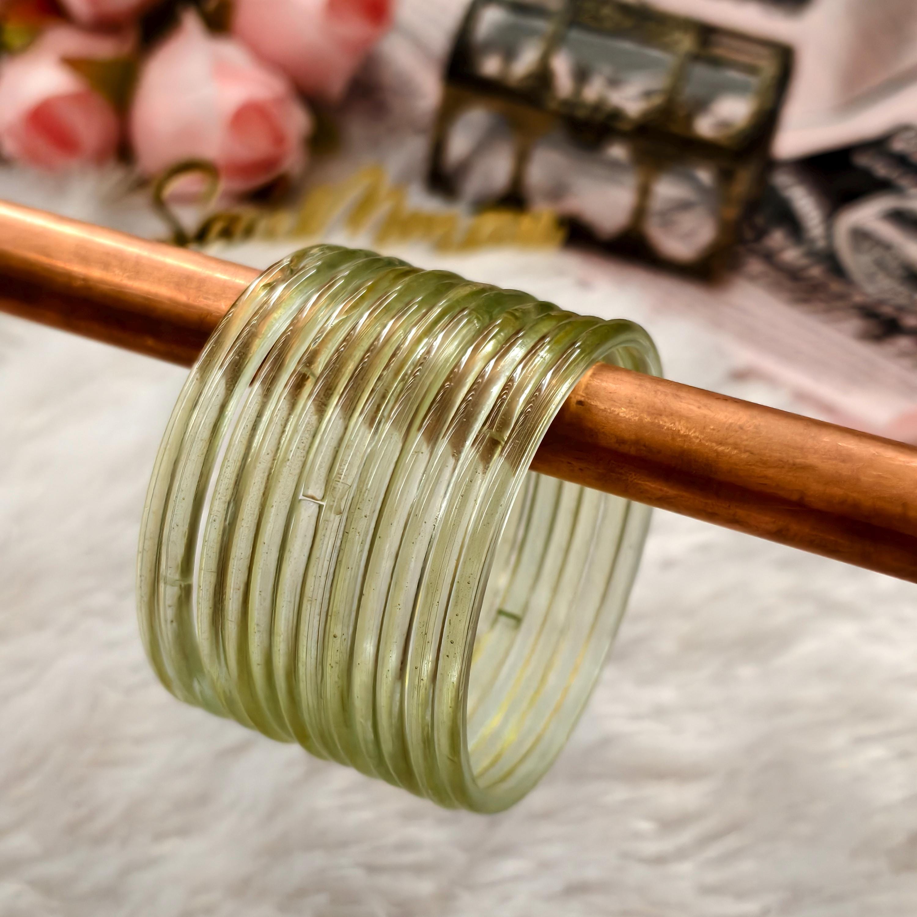 Kashmiri Ghungru Bangles ( 8 Pieces) , Jelly Bangles | Water Bangles | Raindrop Bangles (Set of 10-12)